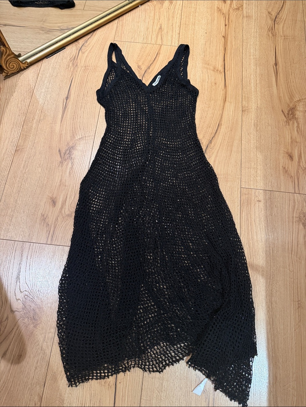 Black Crochet beach cover up